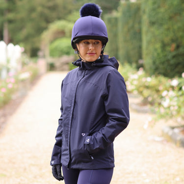 Buy Shires Aubrion Cloudburst Ladies Navy Raincoat Online for Equine Online For Equine