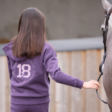 Buy Shires Aubrion Serene Young Rider Purple Hoodie | Online for Equine