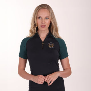 Buy the Shires Aubrion Black Team Short Sleeve Base Layer | Online for Equine