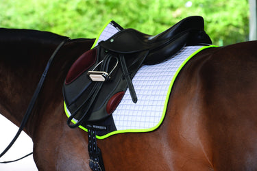 Buy WeatherBeeta Reflective Prime Yellow All Purpose Saddle Pad| Online for Equine