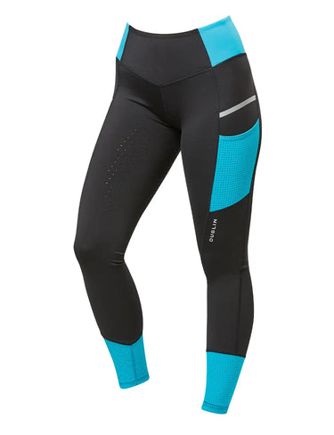 Dublin Aqua Power Performance Mid Rise Colour Block Tights