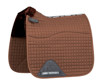 Buy WeatherBeeta Brown Prime Comfy Fleece Dressage Saddle Pad| Online for Equine