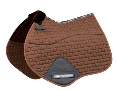 WeatherBeeta Brown Prime Comfy Fleece Jump Saddle Pad