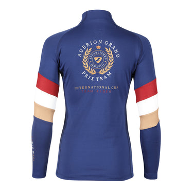 Buy the Shires Aubrion Young Rider Navy Team Long Sleeve Base Layer | Online for Equine