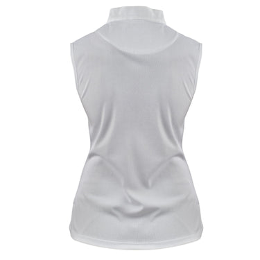 Buy the The Shires Aubrion Ladies White Sleeveless Stock Shirt | Online for Equine