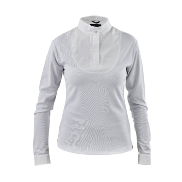 Buy the Shires Aubrion Ladies Long Sleeve White Stock Shirt | Online for Equine