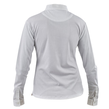 Buy the Shires Aubrion Ladies Long Sleeve White Stock Shirt | Online for Equine