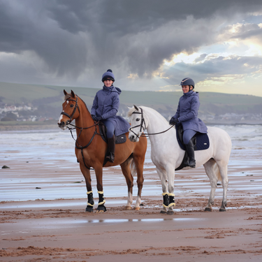 Shires Aubrion Blue Halcyon Waterproof Long Coat