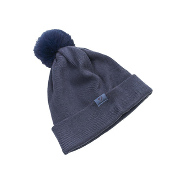 Buy the Shires Aubrion Blue Fleece Lined Bobble Hat | Online for Equine