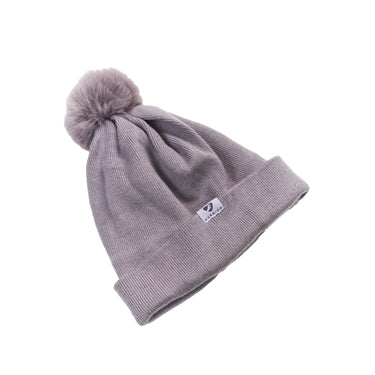 Buy the Shires Aubrion Mauve Fleece Lined Bobble Hat | Online for Equine