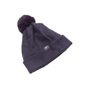 Buy the Shires Aubrion Purple Fleece Lined Bobble Hat | Online for Equine