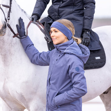 Buy the Shires Aubrion Blue Fleece Headband | Online for Equine