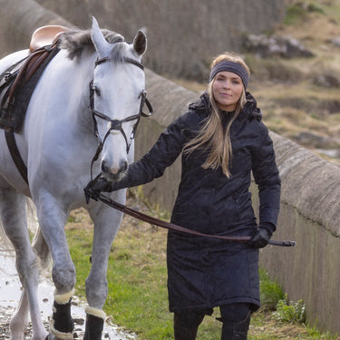 Buy the Shires Aubrion Charcoal Fleece Headband | Online for Equine