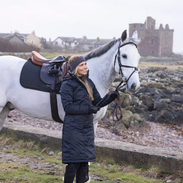 Buy the Shires Aubrion Charcoal Fleece Headband | Online for Equine