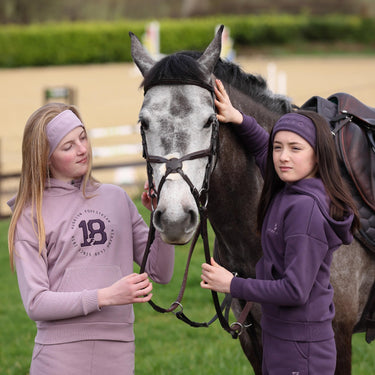 Buy the Shires Aubrion Mauve Fleece Headband | Online for Equine