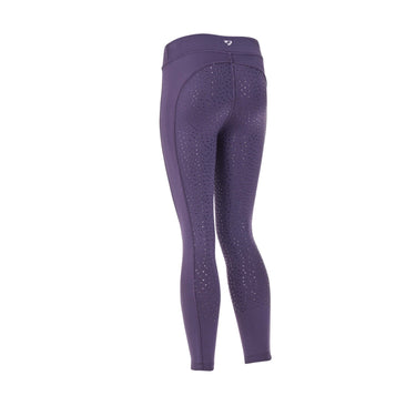 Buy the Shires Aubrion Young Rider Purple Shield Winter Riding Tights | Online for Equine