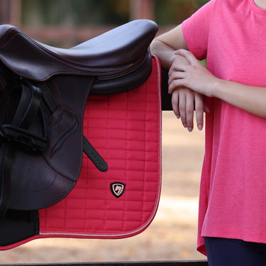 Buy the Shires ARMA Classic Coral Jump Saddlecloth | Online for Equine