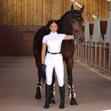 Buy the Shires Aubrion Ladies Newbel White Show Shirt | Online for Equine