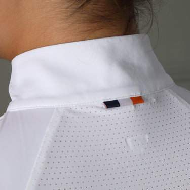 Buy the Shires Aubrion Ladies Newbel Sleeveless White Show Shirt | Online for Equine