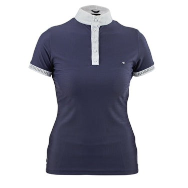 Buy the The Shires Aubrion Ladies Attley Navy Show Shirt | Online for Equine