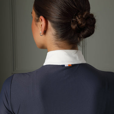 Buy the The Shires Aubrion Ladies Attley Navy Show Shirt | Online for Equine