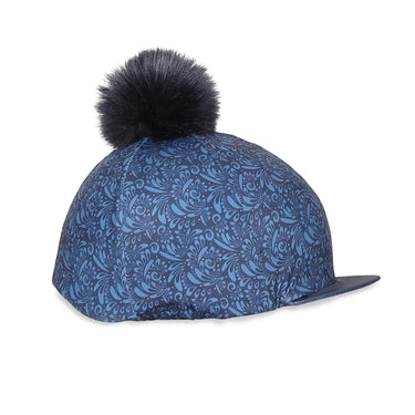 Buy the Shires Aubrion Hyde Park Navy Paisley Hat Cover | Online for Equine