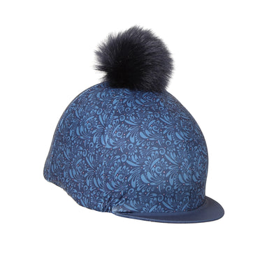 Buy the Shires Aubrion Hyde Park Navy Paisley Hat Cover | Online for Equine