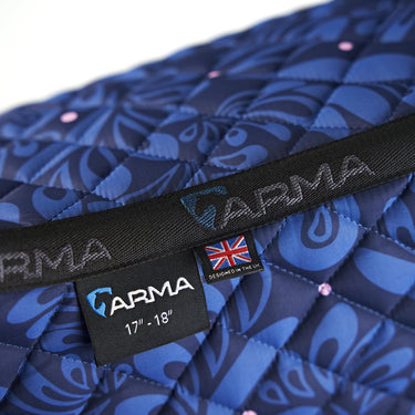 Buy the Shires ARMA Hyde Park Navy Paisley Saddlecloth | Online for Equine