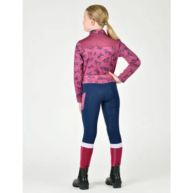 Dublin Kids Everyday Riding Tights - Navy Horses