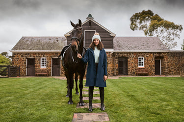 Buy Dublin Navy Rowan Waterproof Riding Coat| Online for Equine