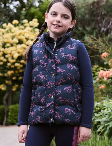 Buy Dublin Navy Kids Patrice Puffer Gilet| Online for Equine