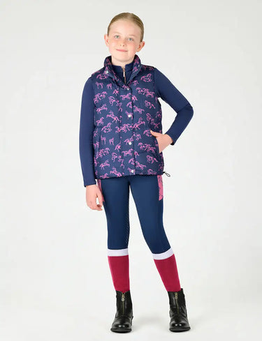 Buy Dublin Navy Kids Patrice Puffer Gilet| Online for Equine