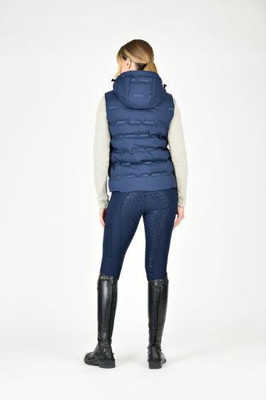 Buy the WeatherBeeta Navy/Iris Hapur Heat Seal Quilted Vest | Online for Equine