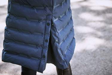 Buy the WeatherBeeta Navy/Iris Helsinki Heat Seal Quilted Jacket | Online for Equine