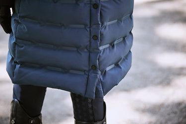 Buy the WeatherBeeta Navy/Iris Helsinki Heat Seal Quilted Jacket | Online for Equine