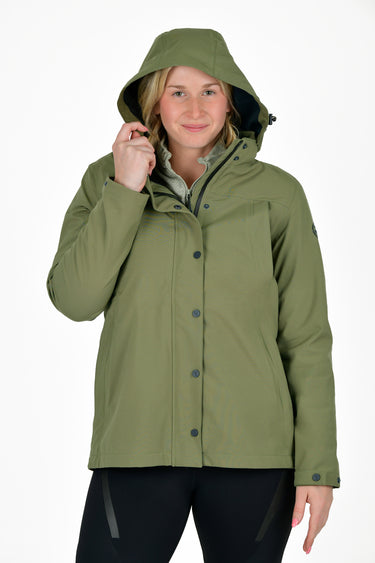 Buy the WeatherBeeta Olive Night/Black Florence Fleece Two-For Jacket | Online for Equine