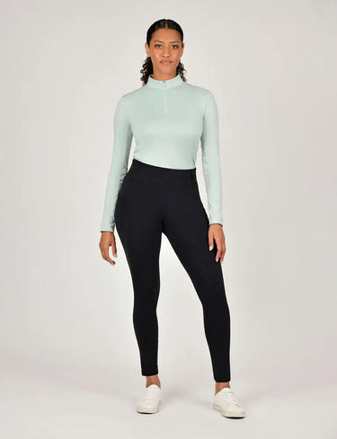 Dublin Black Ladies Thermal Black Riding Tights