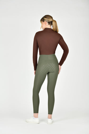 Buy the WeatherBeeta Olive Night Thermal Riding Tights | Online for Equine