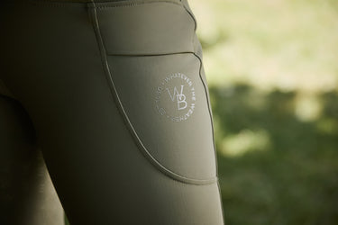 Buy the WeatherBeeta Olive Night Thermal Riding Tights | Online for Equine