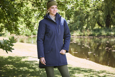 Buy the WeatherBeeta Navy Iris Kyla II Waterproof Jacket | Online for Equine