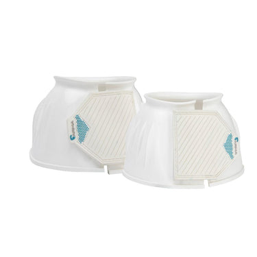 Buy Shires ARMA White Gloss Over Reach Boots | Online for Equine