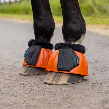 Buy the Shires ARMA Orange Comfort Gloss Over Reach Boots | Online for Equine