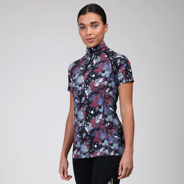 Shires Abstract Aubrion React Ladies Short Sleeve Base Layer