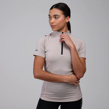 Shires Sand Aubrion React Ladies Short Sleeve Base Layer