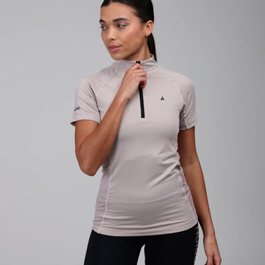 Shires Sand Aubrion React Ladies Short Sleeve Base Layer