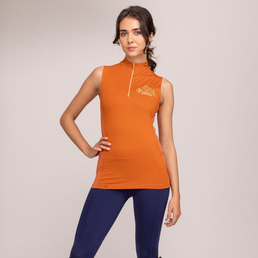 Shires Rust Aubrion Team Sleeveless Base Layer