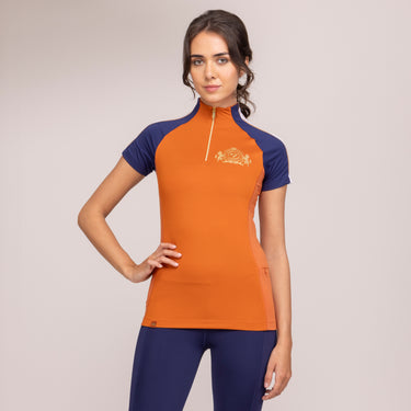 Shires Rust Aubrion Team Short Sleeve Base Layer