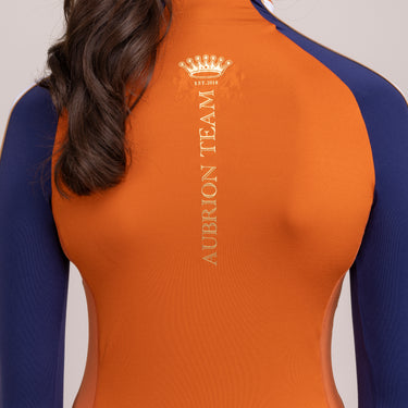 Shires Rust Aubrion Team Long Sleeve Base Layer