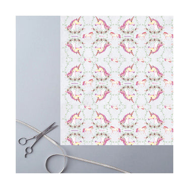 Buy Deckled Edge "Christmas Unicorns" Xmas Design Gift Wrap| Online for Equine