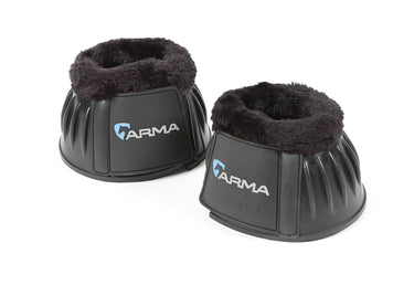 Buy the Shires ARMA Black Fleece Topped Over Reach Boots | Online for Equine